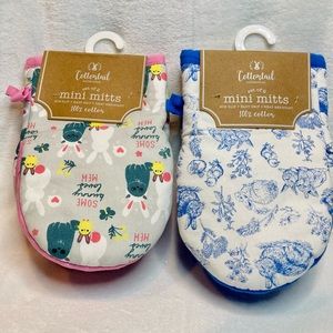 🐇🐰Easter Cottontail Collection Two Set of 2 Mini Mitts
